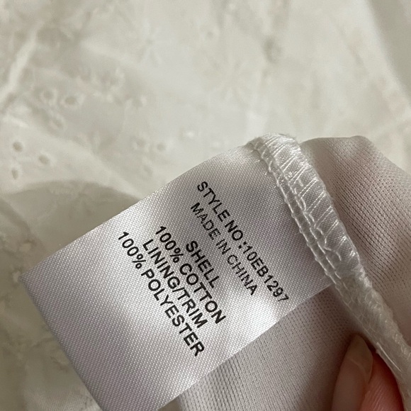 Cotton Eyelet Ruffle hem Dress - Picture 13 of 13